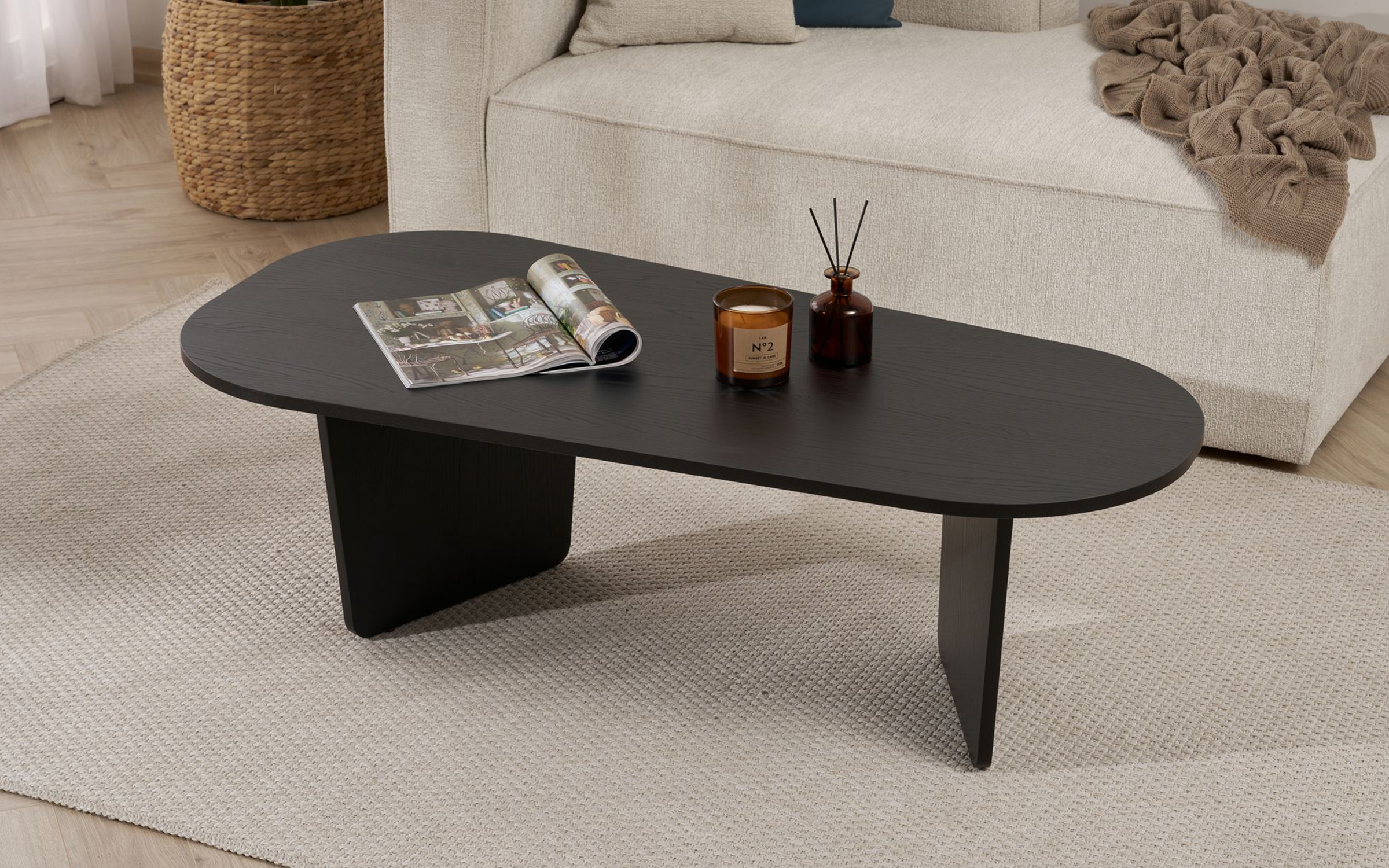 Masuta de cafea Ovalis, negru  5